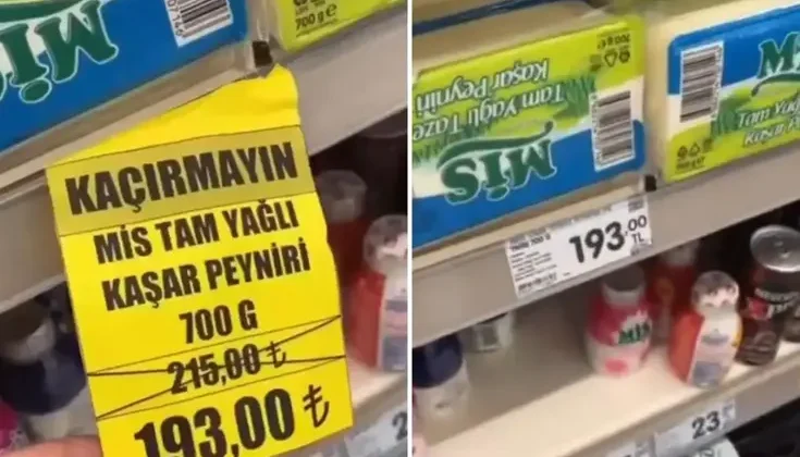Zincir markette vatandaşı aptal yerine koyan kampanya